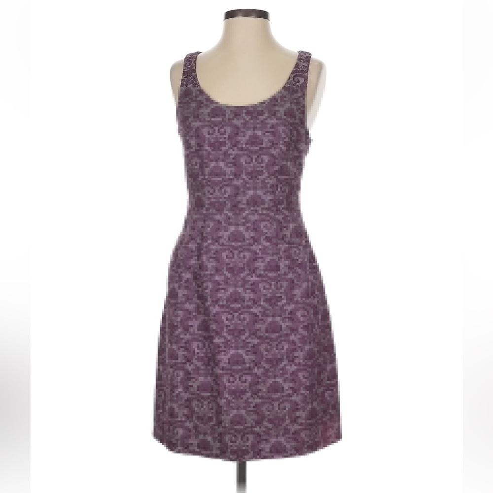 Jack. Womens Size 4 Sleeveless Dress Purple Sparkle Floral Sleeveless Scoop Neck